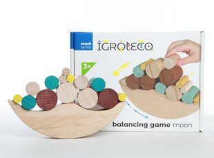Деревянная балансировочная игра Луна Igroteco IG0422, 16 дет. цена и информация | Развивающие игрушки и игры | kaup24.ee
