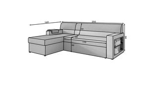 Pehme nurgadiivan Eltap Rico, pruun цена и информация | Угловые диваны | kaup24.ee