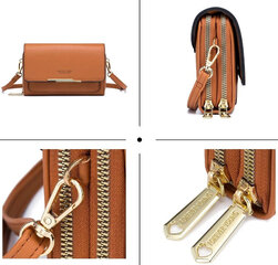 Маленькая женская сумочка А54, коричневая цена и информация | Женские сумки | kaup24.ee