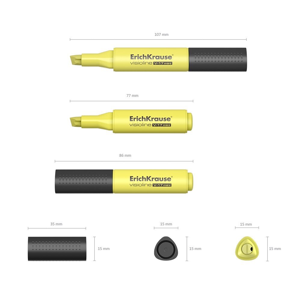 Tekstimarker Visioline Mini V-17, kollane hind ja info | Kirjatarbed | kaup24.ee