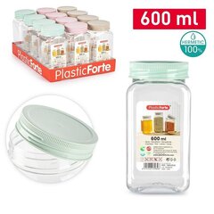 Plastic Forte purk kaanega, 600 ml цена и информация | Посуда для хранения еды | kaup24.ee