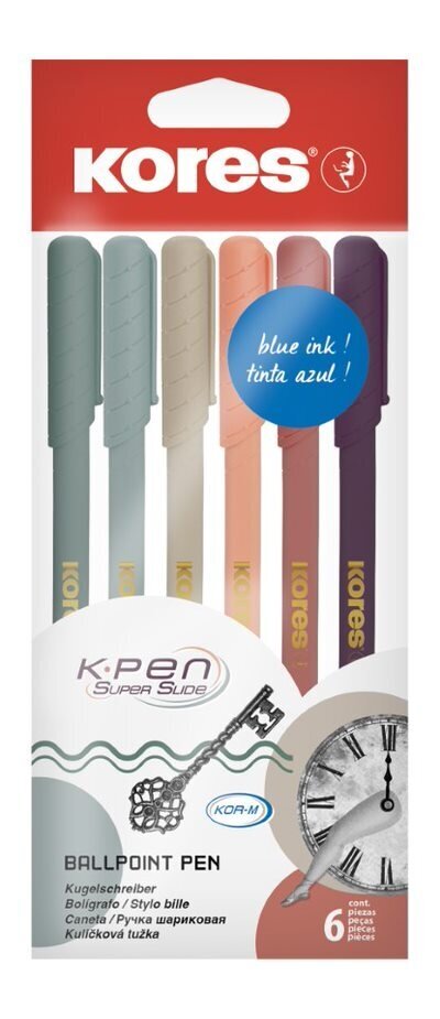Pastapliiats Kores K0R-M Vintage 1.0mm, 6 värvi hind ja info | Kirjutusvahendid | kaup24.ee