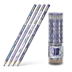 Harilik pliiats kolmnurkne kummiga Lavender HB 42tk plasttopsis цена и информация | Канцелярские товары | kaup24.ee