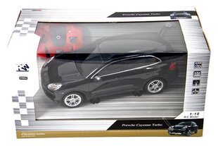 Raadio teel juhitav auto Porsche Cayenne Turbo, must hind ja info | Poiste mänguasjad | kaup24.ee