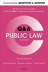 Concentrate Questions and Answers Public Law: Law Q&A Revision and Study Guide 3rd Revised edition цена и информация | Книги по экономике | kaup24.ee