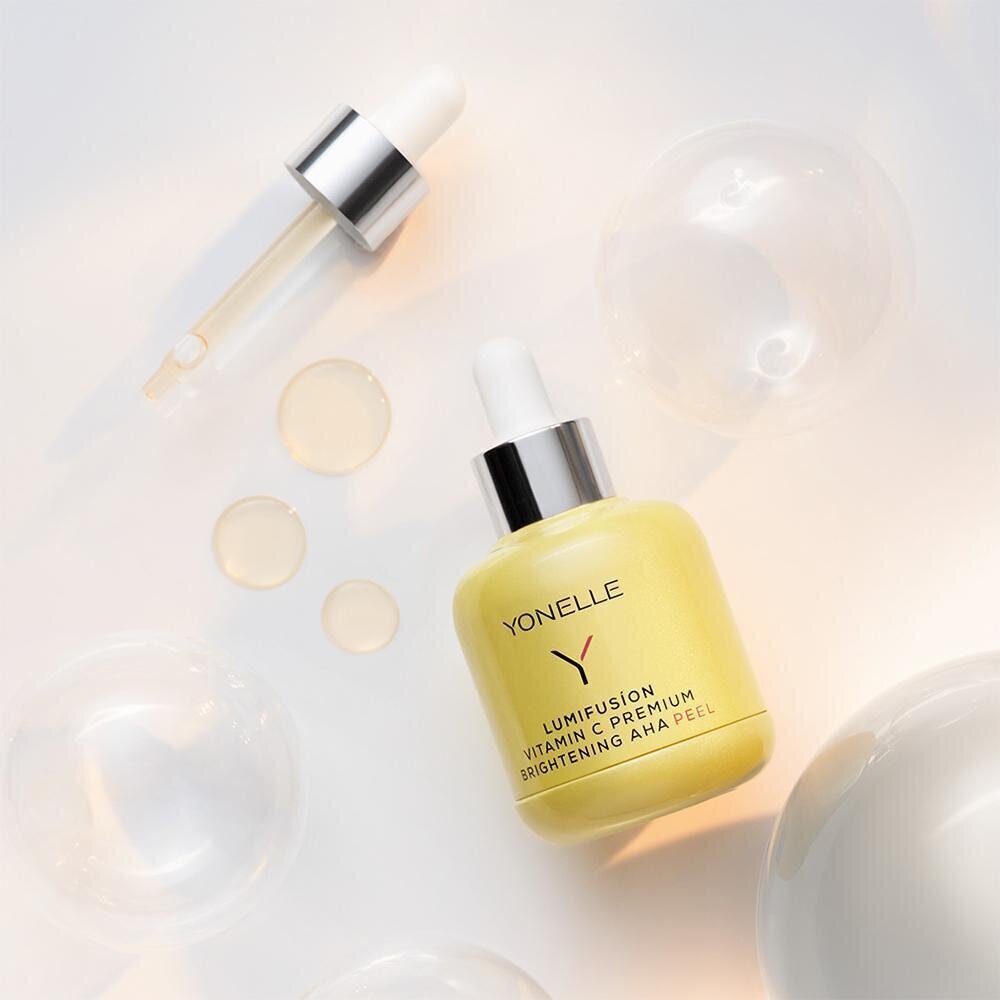 Kooriv näoseerum C-vitamiiniga Yonelle Lumifusion Vitamin C Premium Brightening AHA Peel, 50 ml hind ja info | Näoõlid, seerumid | kaup24.ee