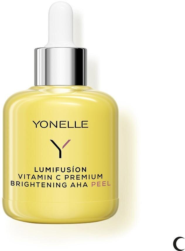 Kooriv näoseerum C-vitamiiniga Yonelle Lumifusion Vitamin C Premium Brightening AHA Peel, 50 ml hind ja info | Näoõlid, seerumid | kaup24.ee