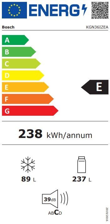 Bosch KGN36IZEA цена и информация | Külmkapid | kaup24.ee