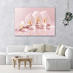 Seinapilt Zen orhidee puuder roosa цена и информация | Настенные деревянные декорации | kaup24.ee