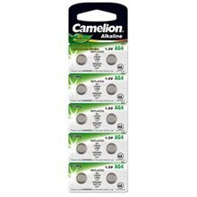 Patareid Camelion Alkaline Button Celles, 1.5 V, BP10/AG4/LR66/LR626/377, 10 tk. цена и информация | Батарейки | kaup24.ee