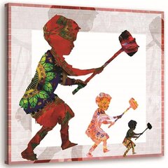 Холст, печать, Banksy Hammer Boy 39,99 цена и информация | Картины, живопись | kaup24.ee