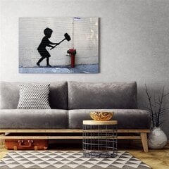 Холст, печать, Banksy Hammer Boy 39,99 цена и информация | Картины, живопись | kaup24.ee