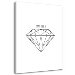 Seinapilt Joonistatud teemant hind ja info | Seinapildid | kaup24.ee