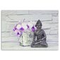 Seinapilt Buddha lillega цена и информация | Seinapildid | kaup24.ee