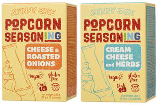 Popkorni maitseaine Johnny Spice, 2x180g hind ja info | Vürtsid, vürtsikomplektid | kaup24.ee