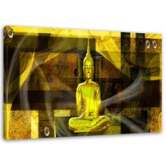 Seinapilt Buddha geomeetrilisel taustal цена и информация | Картины, живопись | kaup24.ee