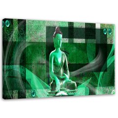 Seinapilt Buddha geomeetrilisel taustal цена и информация | Репродукции, картины | kaup24.ee