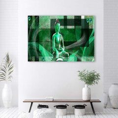 Seinapilt Buddha geomeetrilisel taustal цена и информация | Репродукции, картины | kaup24.ee