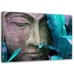 Seinapilt Buddha nägu цена и информация | Настенные деревянные декорации | kaup24.ee