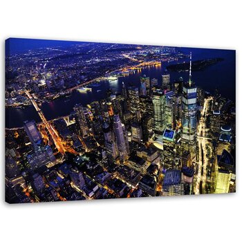 Seinapilt New York öösel цена и информация | Картины, живопись | kaup24.ee