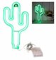Led neoonlamp Cactus hind ja info | Laualambid | kaup24.ee