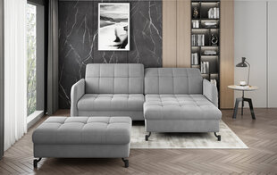Левый угловой диван и пуфик Eltap Lorelle, светло-серый цвет цена и информация | Угловые диваны | kaup24.ee