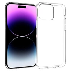 Slim case 1 mm for iPhone 15 Pro 6,1" transparent цена и информация | Чехлы для телефонов | kaup24.ee