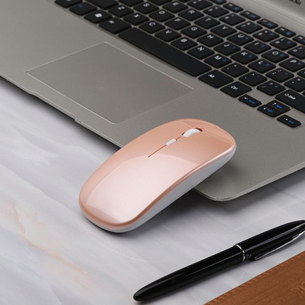 Juhtmevaba RGB hiir, roosakuld hind ja info | Hiired | kaup24.ee