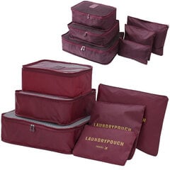 Комплект из 6 органайзеров для чемоданов Perf цена и информация | Чемоданы, дорожные сумки | kaup24.ee