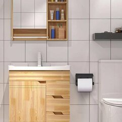 Держатель для туалетной бумаги с полкой цена и информация | Аксессуары для ванной комнаты | kaup24.ee