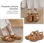 Naiste nahast sandaalid Fogoin, pruun hind ja info | Naiste sandaalid | kaup24.ee