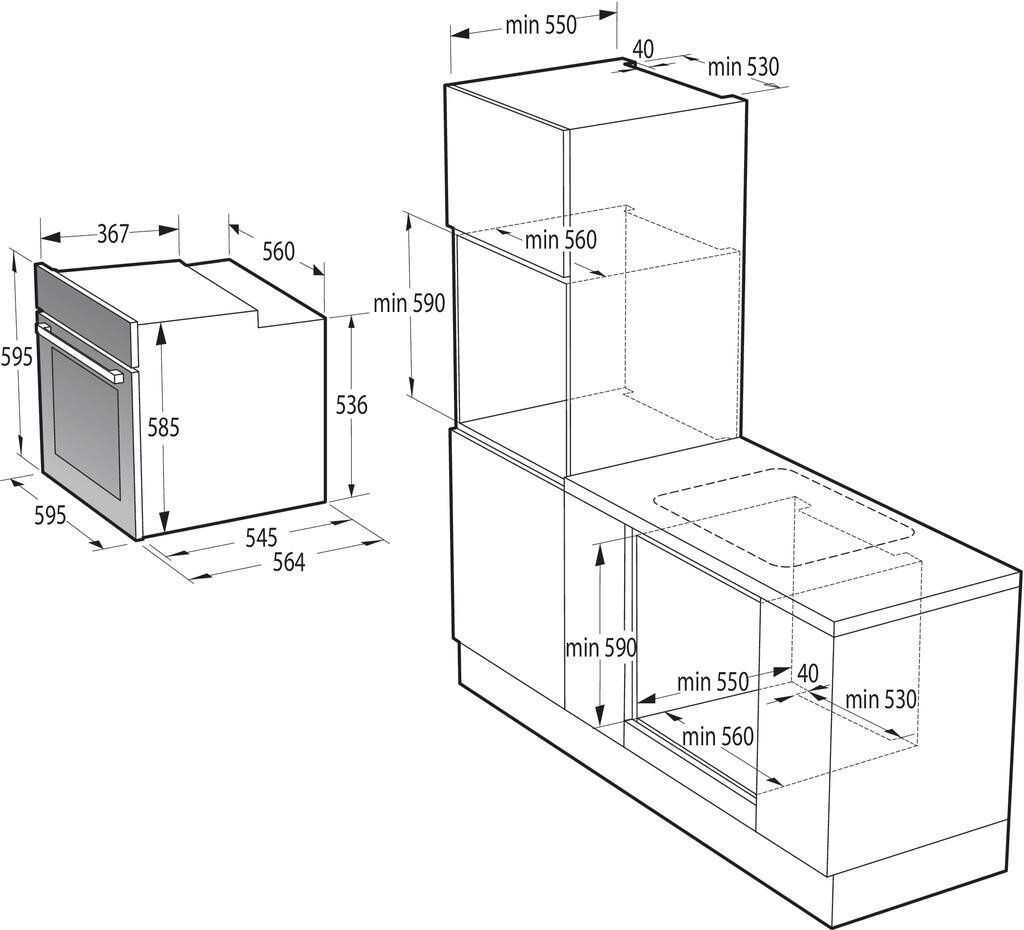 Gorenje Bpsx6747A05Bg hind ja info | Ahjud | kaup24.ee