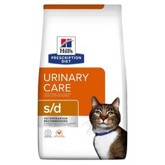 Hill's Feline s/d Urinary Care täiskasvanud kassidele kanaga, 1,5 kg hind ja info | Kuivtoit kassidele | kaup24.ee