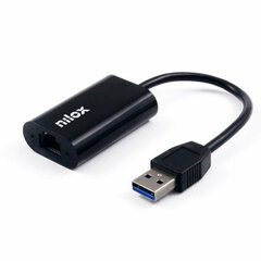 USB-Ethernet Adapter Nilox Adaptador de red USB 3.0 a Gigabit Ethernet RJ45 hind ja info | USB jagajad, adapterid | kaup24.ee