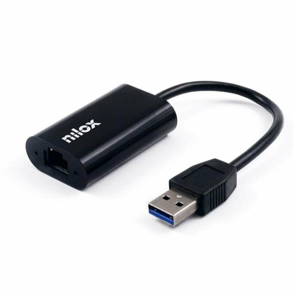 USB-Ethernet Adapter Nilox Adaptador de red USB 3.0 a Gigabit Ethernet RJ45 цена и информация | USB jagajad, adapterid | kaup24.ee