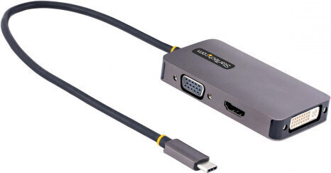 Kaabel Micro USB Startech 118-USBC-HDMI-VGADVI hind ja info | USB jagajad, adapterid | kaup24.ee