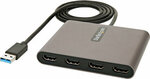 Адаптер USB 3.0 — HDMI Startech USB32HD4             Чёрный