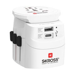 Универсальный адаптер для путешествий Skross 1302472 цена и информация | Адаптеры и USB-hub | kaup24.ee