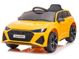 Электромобиль для детей Audi RS 6, желтый цена и информация | Электромобили для детей | kaup24.ee