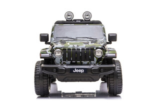 Jeep Wrangler Rubicon DK-JWR555 ühekohaline elektriauto, kamuflaaž hind ja info | Laste elektriautod | kaup24.ee