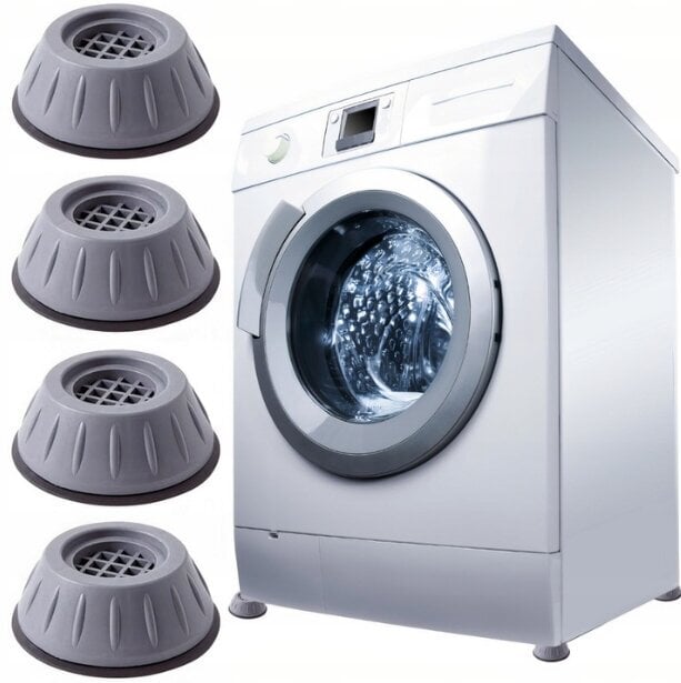 Vibratsioonivastased kummipadjad pesumasinale, 4 tk. цена и информация | Kodumasinate lisatarvikud | kaup24.ee