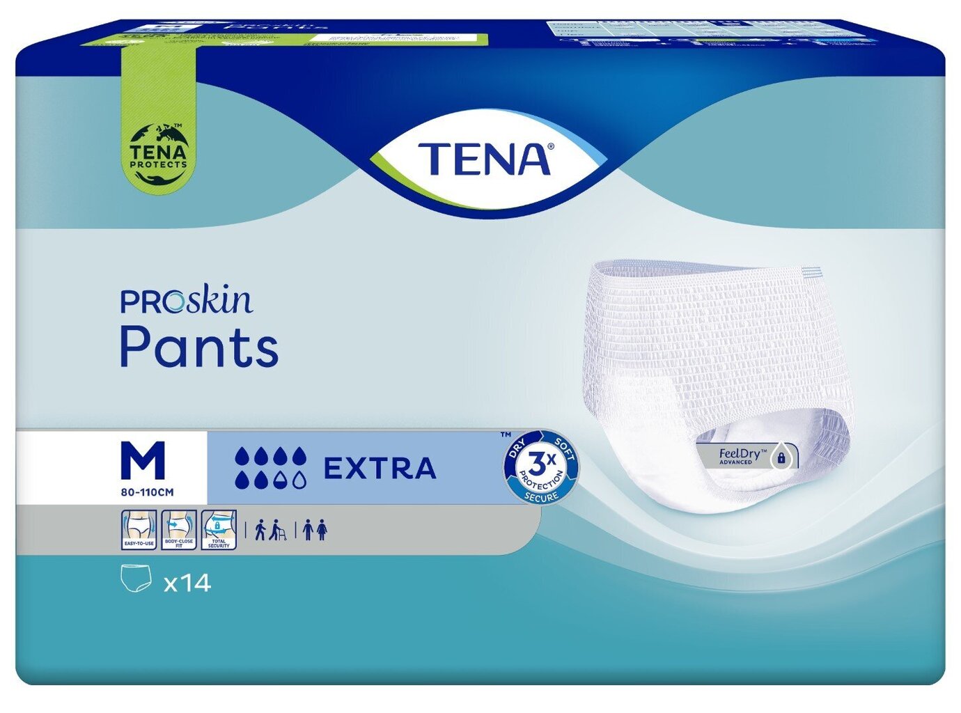 Mähkmed Tena Pants Extra Medium, N14 hind ja info | Mähkmed, hügieenisidemed, ühekordsed linad täiskasvanutele | kaup24.ee