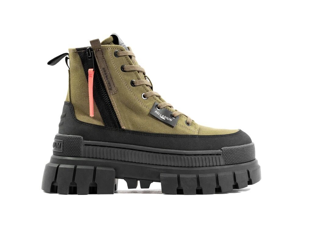 Palladium saapad naistele Revolt Boot Zip TX, oliivroheline hind ja info | Naiste saapad | kaup24.ee