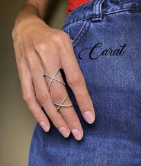 Naiste sõrmus CaratCrystals hind ja info | Sõrmused | kaup24.ee