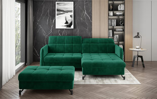 Левый угловой диван и пуфик Eltap Lorelle, зеленый цвет цена и информация | Угловые диваны | kaup24.ee