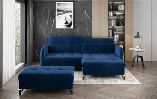 Левый угловой диван и пуфик Eltap Lorelle, темно-синий цвет цена и информация | Угловые диваны | kaup24.ee