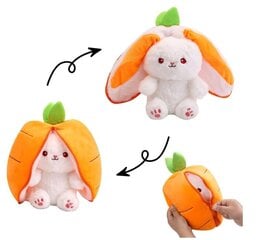 Двусторонний плюшевый зайчик-морковка MalPlay, 23 см цена и информация | Мягкие игрушки | kaup24.ee