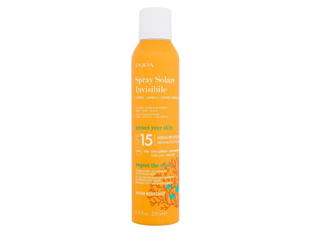 Päevitussprei Pupa Spray Solare Invisible, 200 ml hind ja info | Päikesekreemid | kaup24.ee