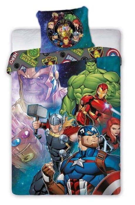 Avengers laste voodipesukomplekt, 140×200, 2 osa hind ja info | Beebide ja laste voodipesu | kaup24.ee