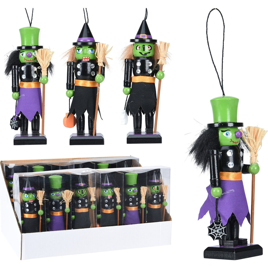 Rippuv dekoratsioon Halloween, 3 tk, must hind ja info | Peokaunistused | kaup24.ee